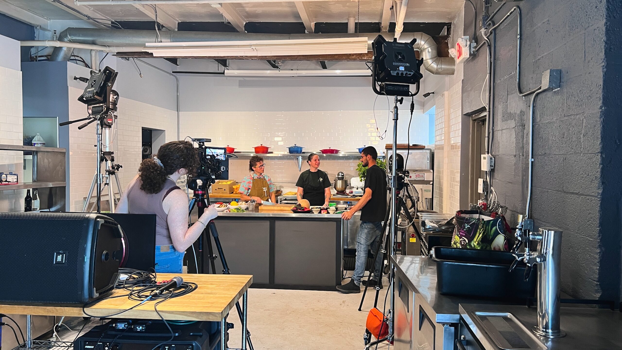 Live cooking show production